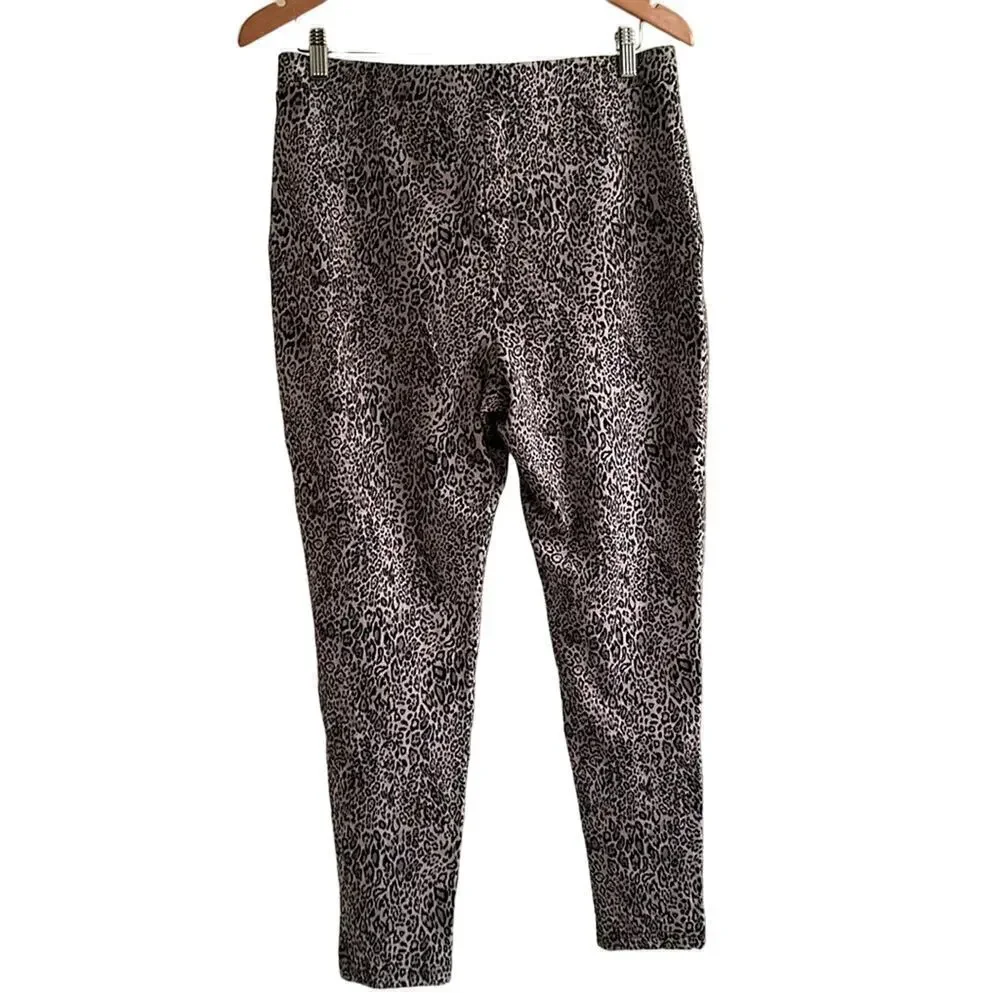 Chicos Women’s Shadow Leopard Medium Weight Ankle Length Legging Chicos Sz 2R 12